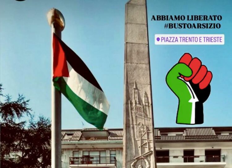 gruppo-tanuki-bandiera-palestina-piazza-trento-e-trieste-750x543